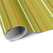 Herfst Vertical Gestreepte Cadeaupapier (Rol Hoek)