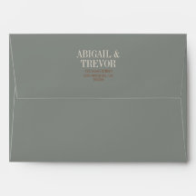 Herfst vet en retro envelop