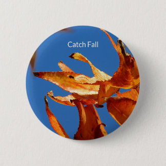 Herfst Vibes Button – Autumn Leaves Design