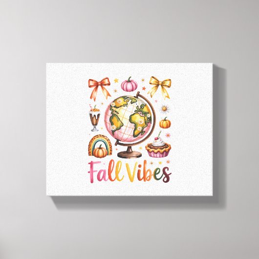 Herfst Vibes Canvas Afdruk (Voorkant)