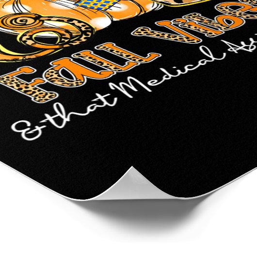 Herfst vibes en dat medische instant leven stethos poster (Hoek)