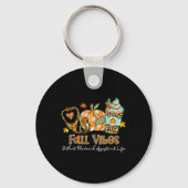 Herfst vibes en dat medische instant leven stethos sleutelhanger (Voorkant)