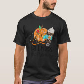 Herfst Vibes en Plasma Life Pompoen Leopard Thanks T-shirt (Voorkant)