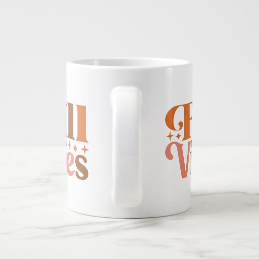 Herfst Vibes Extra Grote Beker (Achterkant)