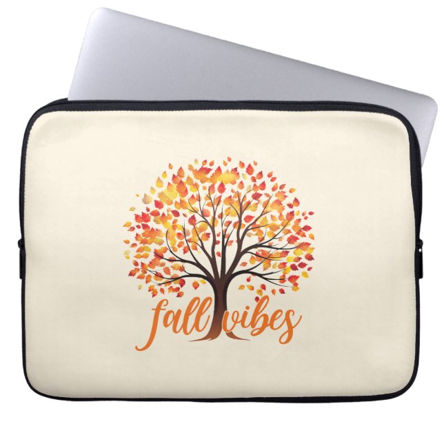 Herfst Vibes – Gezellige Herfst Laptop Sleeve (Voorkant)