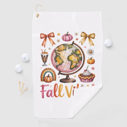 Herfst Vibes Golfhanddoek (Insitu)