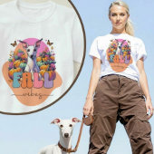 Herfst Vibes Italian Greyhound Dog Pumpkin Patch T-shirt