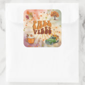 Herfst Vibes Kleurrijke Sticker (Tas)