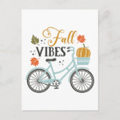 Herfst vibes op de fiets briefkaart (Voorkant)