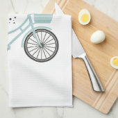 Herfst vibes op de fiets theedoek (Quarter Fold)