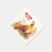 Herfst vibes Pheasant - Verjaardagsfeest - Servet (Hoek)