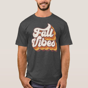 Herfst Vibes Retro  Herfst Reden najaar Bedankt T-shirt