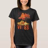 Herfst Vibes Retro Pumpkin - herfstkoffie T-shirt (Voorkant)