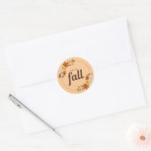 Herfst Vibes Ronde Sticker (Envelop)