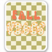 Herfst Vibes Sticker (Voorkant)