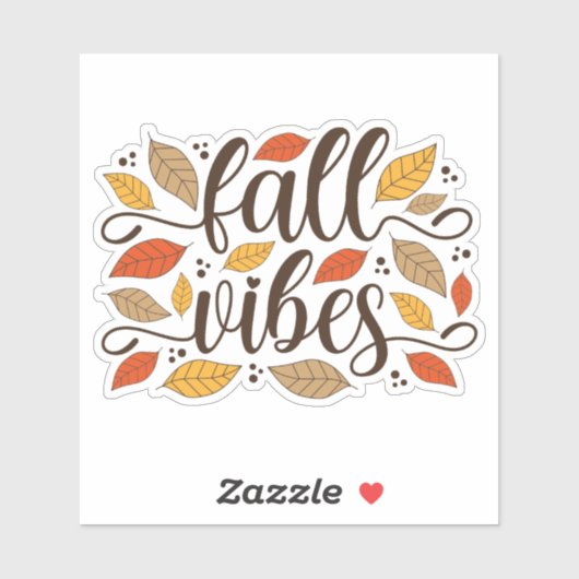 Herfst Vibes Sticker (Vel)