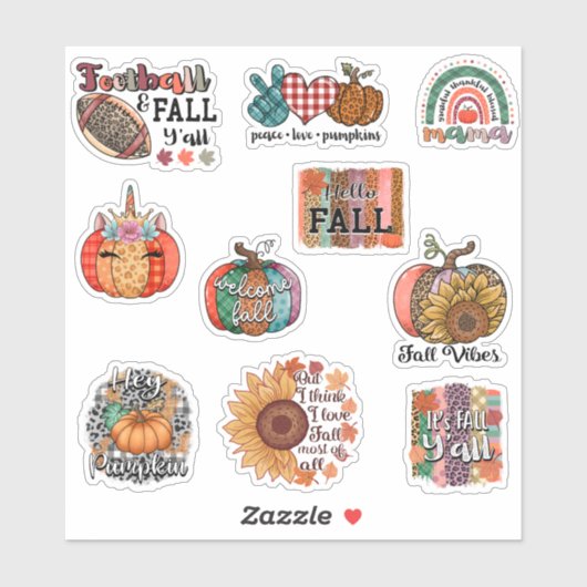 Herfst Vibes Sticker Pack (Vel)