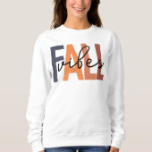 Herfst Vibes Sweatshirt, Retro Boho Herfst Sweatsh Trui (Voorkant)
