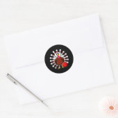 Herfst Vibes Thanksgi Ronde Sticker (Envelop)