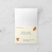 Herfst Vibes Thanksgiving Custom Bericht Groet Kaart (Binnen)