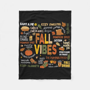 Herfst Vibes Thanksgiving Halloween Familie Matchi Fleece Deken