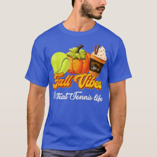 Herfst Vibes that Tennis Life Autumn Pumpkin Spice T-shirt