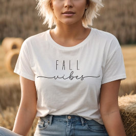 Herfst Vibes Trendy Minimalist T-shirt