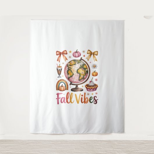 Herfst Vibes Wandkleed (Voorkant)