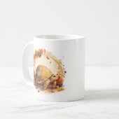 Herfst Vibes Waterverf schildpad - Koffiemok (Voorkant links)