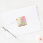 Herfst Vierkante Sticker (Envelop)