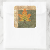 herfst vierkante sticker (Tas)