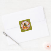 Herfst Vierkante Sticker (Envelop)