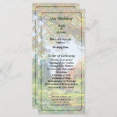 Herfst Vista bruiloft programma (Voorkant / Achterkant)