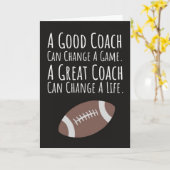 Herfst Voetbal Kaarten Bedankt Coach Van Het Team (Gele Bloem)