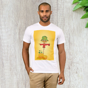 Herfst vogelverschrikker en pompoenen herfst oogst t-shirt