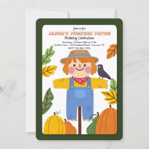 Herfst Vogelverschrikker Uitnodiging