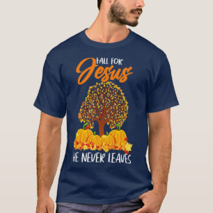 Herfst voor Jezus Christelijk gebed T-shirt