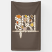 Herfst voor Jezus die hij nooit verlaat  Spandoek (Verticaal)