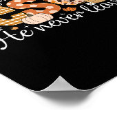 Herfst voor Jezus Hij laat nooit Christelijke Than Poster (Hoek)