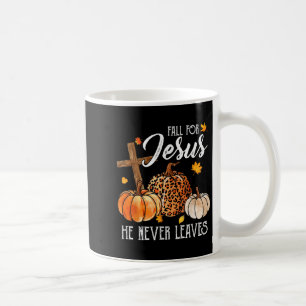 Herfst voor Jezus Hij laat nooit de stomme Herfst Koffiemok