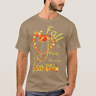 Herfst voor Jezus Hij laat nooit pompoen Christeli T-shirt