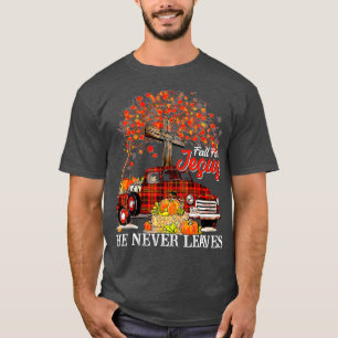 Herfst voor Jezus Hij laat nooit pompoenwagen acht T-shirt