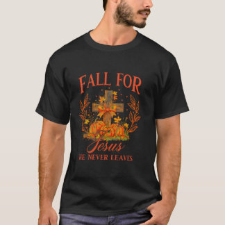Herfst voor Jezus Hij verlaat nooit Coquette Bow C T-shirt