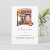 Herfst voordeur bewegende aankondiging (Staand voorkant)