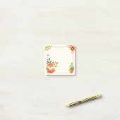 Herfst Vos bladeren en bloemen Post-it® Notes (Op bureau)