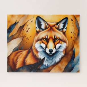 Herfst Vos Schilderij Legpuzzel