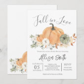 Herfst Vrijgezellenfeest, Herfst in liefde Uitnodi Kaart (Voorkant / Achterkant)