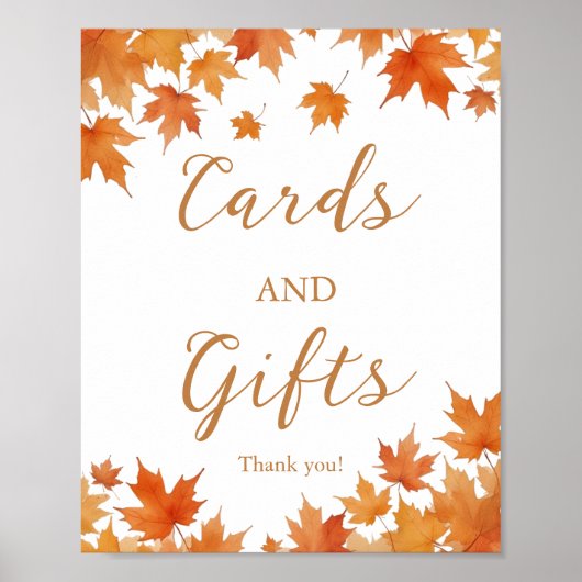 Herfst Vrijgezellenfeest Kaarten en geschenken Poster (Voorkant)