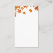 Herfst Vrijgezellenfeest Recept Aanvraag Informatiekaartje (Achterkant)