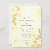 Herfst Vrijgezellenfeest Tea Party Uitnodiging (Achterkant)